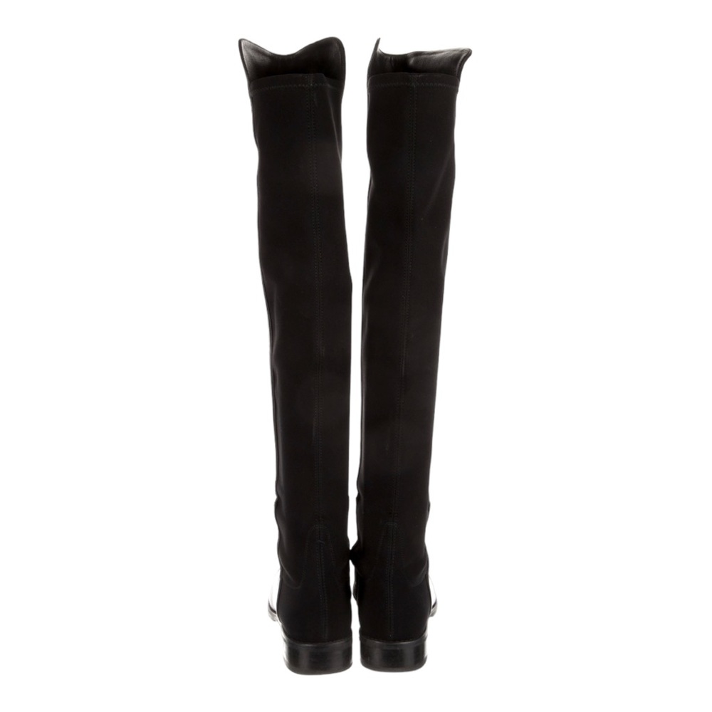Stuart Weitzman 5050 | Black Nappa Leather Over-The-Knee Boots | Black |  Size 6 - Picture 3 of 6